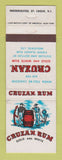 Matchbook Cover - Cruzan Rum St Croix Virgin Islands  liquor