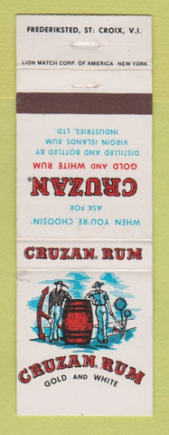 Matchbook Cover - Cruzan Rum St Croix Virgin Islands  liquor