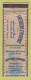 Matchbook Cover - Southern Comfort Liquor Schneider's St Louis MO WORN