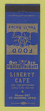 Matchbook Cover - Liberty Cafe St George UT