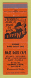 Matchbook Cover - Bass Rock Cafe Oxnard CA