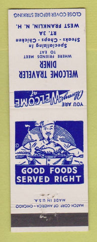 Matchbook Cover - Welcome Traveler Diner West Franklin NH