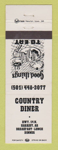 Matchbook Cover - Country Diner Harriet AR