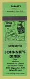 Matchbook Cover - Johnnie's Diner Salem OR WEAR