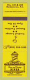 Matchbook Cover - Town and Country Diner Bordentown NJ