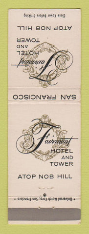 Matchbook Cover - Fairmont Hotel San Francisco CA