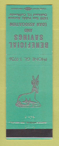 Matchbook Cover - Beneficial Savings and Loan Oakland CA