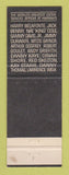 Matchbook Cover Harrah's Casino Lake Tahoe Reno NV Robert Goulet Kanny Kaye WEAR