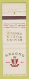 Matchbook Cover - Bragno Wines Chicago IL STAIND