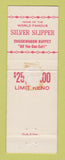 Matchbook Cover - Silver Slipper Casino Las Vegas NV WEAR