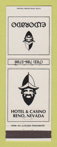 Matchbook Cover - Eldorado Hotel Casino Reno NV