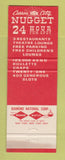 Matchbook Cover - Carson City Nugget Casino NV