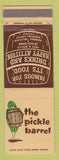 Matchbook Cover - The Pickel Barrel Chicago IL