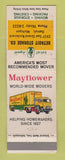 Matchbook Cover - Mayflower Trucking Moving Detroit MI WEAR