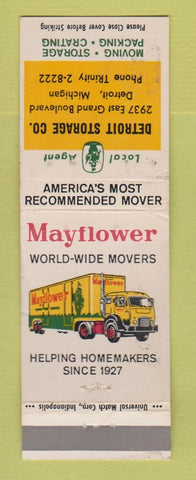 Matchbook Cover - Mayflower Trucking Moving Detroit MI WEAR