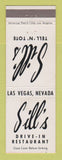 Matchbook Cover - Sill's Tell n Tote Restaurant Las Vegas NV
