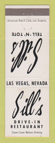 Matchbook Cover - Sill's Tell n Tote Restaurant Las Vegas NV