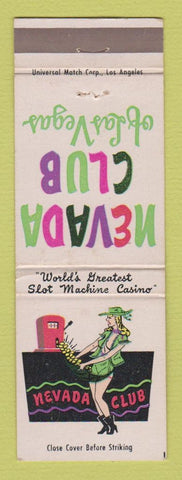 Matchbook Cover - Nevada Club Casino Las Vegas NV girlie