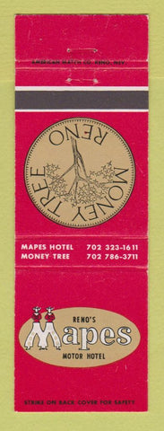 Matchbook Cover - Mapes Motor Hotel Casino Reno NV