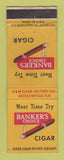 Matchbook Cover - Banker's Choice Cigars Jacksonville FL H&M DD Bean WEAR