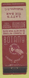 Matchbook Cover - Botany Men's Clothes Ties Latt's Tie Bar Washington DC