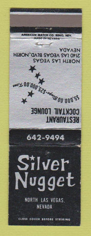 Matchbook Cover - Silver Nugget Casino North Las Vegas NV WEAR