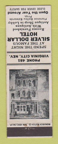 Matchbook Cover - Silver Dollar Hotel Virginia City NV