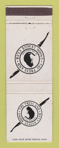 Matchbook Cover - Press and Union League Club San Francisco CA