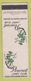 Matchbook Cover - Pinecrest Lakes Club Avon Park FL