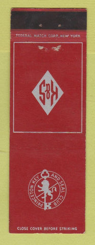 Matchbook Cover - Princeton Key And Seal Club NJ?