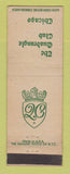 Matchbook Cover - Quadrangle Club Chicago IL