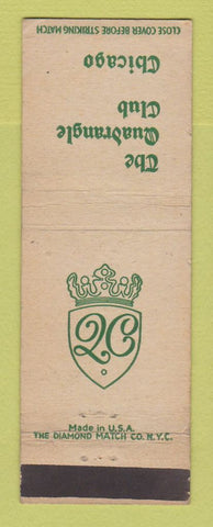 Matchbook Cover - Quadrangle Club Chicago IL