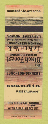 Matchbook Cover - Scandia Restaurant Las Vegas NV Scottsdale AZ