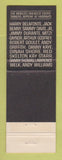 Matchbook Cover - Harrah's Casino Lake Tahoe Reno NV Red Skelton Danny Kaye