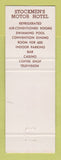 Matchbook Cover - Stockmen's Motor Hotel Elko NV casino
