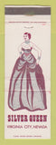 Matchbook Cover - Silver Queen Virginia City NV Casino