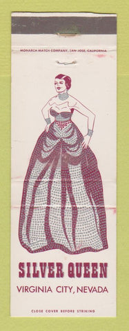 Matchbook Cover - Silver Queen Virginia City NV Casino