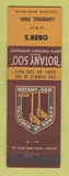 Matchbook Cover - Botany 500 Men's Clothes Ober's Lawrence KS