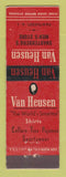Matchbook Cover - Van Heusen Men's Clothes Shartenberg's Pawtucket RI