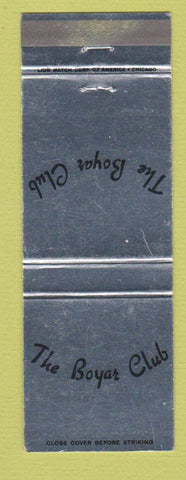 Matchbook Cover - The Boyar Club Chicago IL WEAR