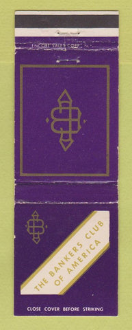 Matchbook Cover - Bankers Club of America WEAR