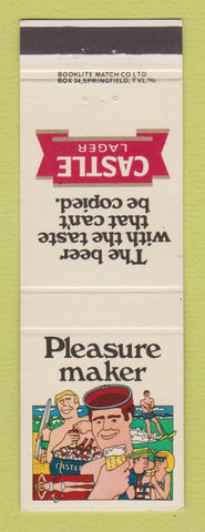 Matchbook Cover - Castle Lager Beer South Africa