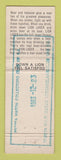 Matchbook Cover - Lion Lager Beer South Africa WORN