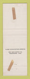 Matchbook Cover - Chrysler James Hosford Cincinnati OH