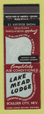 Matchbook Cover - Lake Mead Lodge Boulder City NV