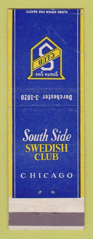 Matchbook Cover - South Side Swedish Club Chicago IL WEAR