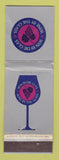 Matchbook Cover - Wyn by Die Glas Wine South Africa WEAR