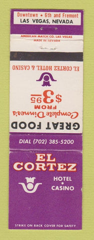 Matchbook Cover - El Cortez Hotel Casino Las Vegas NV