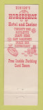 Matchbook Cover - Binion's Horseshoe Casino Las Vegas NV