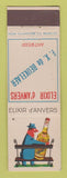 Matchbook Cover - Elixir D'Anvers Antwerp Belgium Liquor
